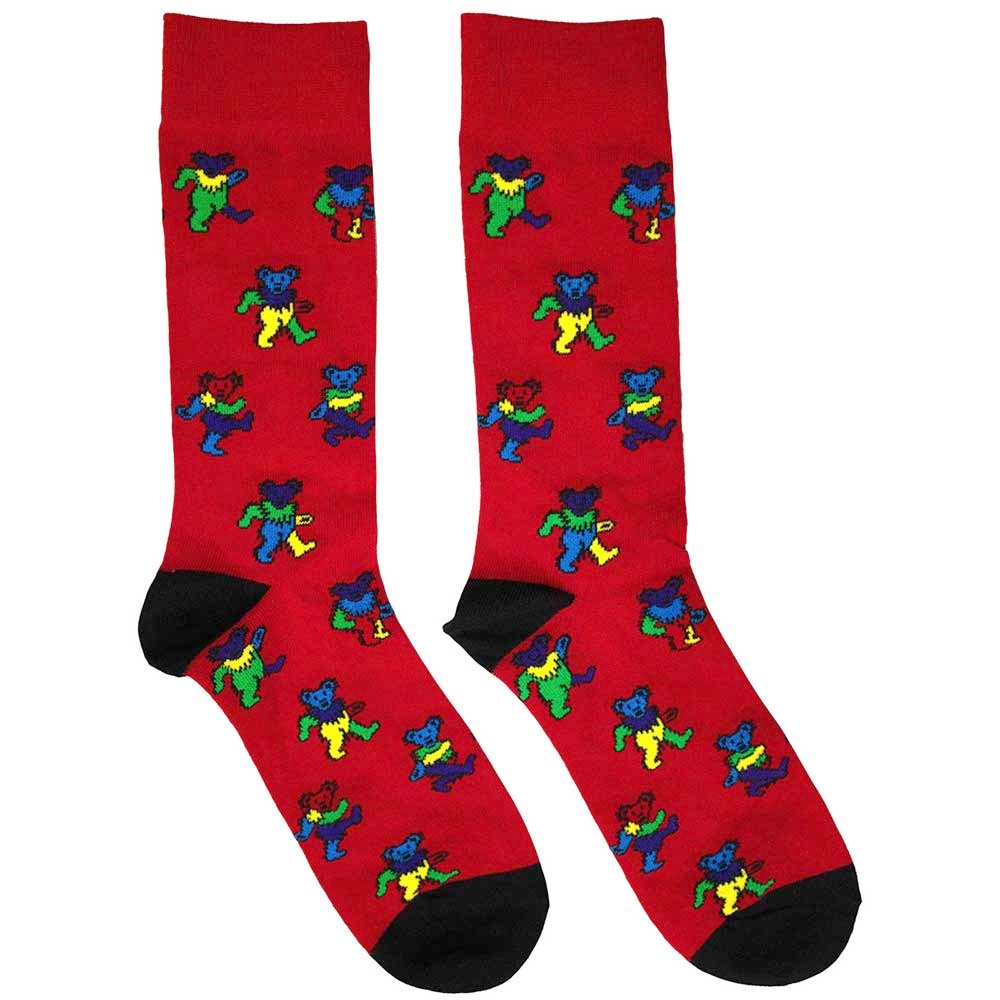 Grateful Dead - Dancing Bears Socken - EU 39-45 - Rot